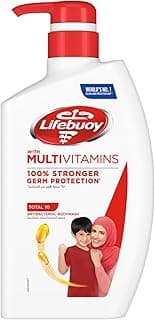 LIFEBUOY Antibacterial Body Wash, Total 10, for 100 percent stronger germ protection* and hygiene, 500ml