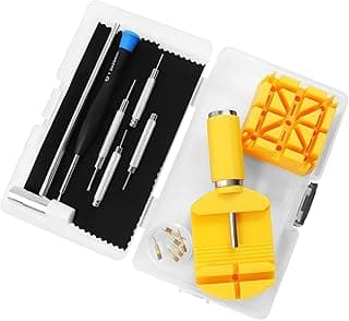 SANMUGEED Ultimate Watch Link Removal kit - Adjustable Bracelet Repair & Resizing, Watch Band Remover, Screwdriver, Hammer, Pin Punch, Watch Back Remover - Includes Storage Box