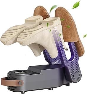 Ambralis Ambralis Electric Shoe Dryer with UV Sterilization, Quick-Drying Portable Boot Dryer with Odor Reduction, Constant Temperature and 1–3 Hour Timer for Shoes, Boots, Gloves, Socks and Hats (Space Grey)