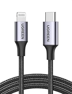 UGREEN Lightning Cable 2M [MFi Certified] 2.4A, iPhone Charger Cable USB C to Lightning Cord Power Delivery PD 20W, Compatible for iPhone 14/14 Pro/Plus/Pro Max, 6-13 All Series, iPad
