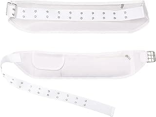 Ihram Belt for Hajj and Umrah - Adjustable White Waist Bag (82-132cm) with Secure Zip Pocket, 145cm Pilgrimage Money Belt for Passport, Valuables & Travel Essentials