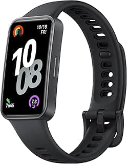HUAWEI Band 10 Smartwatch with AI-powered Fitness Monitoring, Pro-Level Sleep Analysis, Emotional Wellbeing Assistant, Streamlined Metallic Design, Fast Charging,iOS & Android, HUAWEI Care+, Black