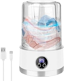 Underwear Washing Machine | Small Washing Machine for Underwear - 1L Rechargeable Household Appliance Double Modes for Bathroom Travel RV Apartment Camping Dorm Hotel