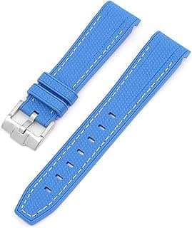 Stanchev Omega X Swatch MoonSwatch/Rolex Watch Strap 20mm Soft Silicone Speedmaster Replacement Band Curved Without Gaps Suitable