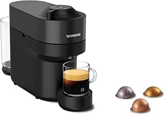 Nespresso Vertuo Pop GDV2 Capsule Coffee Machine, Brews 6 Cup Sizes for Black Coffee, 0.6 L, Black