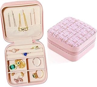 1 PCS Small Jewelry Box,Travel Jewelry Organizer Case Portable Storage Case for Rings Necklace