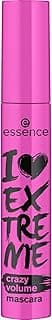 Essence I Love Extreme Crazy Volume Mascara Black | Black Creamy Texture for Curling, Extension & Long Lasting Volumizing Lashes (Pack of 1)