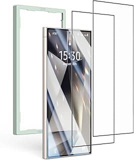 UGREEN Samsung Galaxy S24 Ultra Screen Protector HD Clear [3D Curved Upgrade] [Easy Installation] [Military Grade Protection] [Case Friendly] for S24 Ultra 6.8" 2 Pack