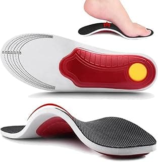 ABOOFT High Arch Support Shoe Insoles Inserts for Flat Feet,PU & EVA Foam,Unisex-Adults,Shoe Insole,Arch Support,Flat Feet,High Arch,Walking,Running,Hiking,Plantar Fasciitis Relief Insoles (L,40-46).