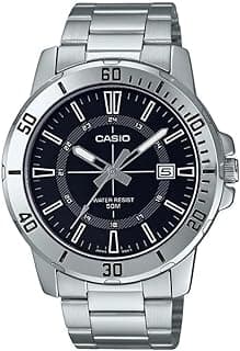 Casio Quartz Analog Black Dial Stainless Steel Men's Watch MTP-VD01D-1CVUDF
