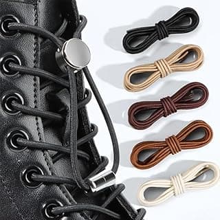 No-Tie Elastic Shoelaces with Safety Buckle - Unisex, Metal Eyelets, Smooth Surface, Suits Boots, Sneakers