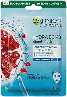 Garnier Skinactive Pomegranate Hydrating Face Tissue Mask For Dehydrated Skin 28G