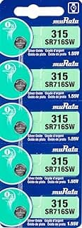 Murata Murata 315/SR716SW Pack of 5 Made in Japan Watch Battery