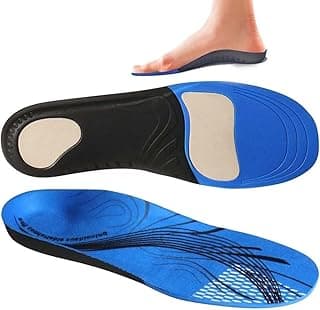 Bolivia's Bolivia's Plantar Fasciitis Insoles, Orthotic Arch Support for Flat Feet, Blue Comfort Inserts for Overpronation & High Arches (S, 36-41)