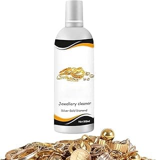 SWIUKPHE Jewelry Cleaner for All Jewelry, Gentle Diamond Cleaner Liquid, Anti Tarnish, Cleanse Stains and Finger Prints