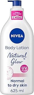 NIVEA Body Lotion for Normal to Dry Skin, Natural Glow, with 95% Pure Vitamin C and UV Filter, Moisturizes and Evens Skin Tone, 625ml
