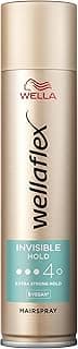 Wella Wellaflex Invisible Hold Hairspray – Flexible Extra Strong Hold, Vegan, 48H Hold – 400ml