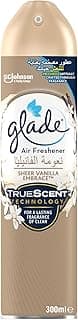 Glade Aerosol Sheer Vanilla Embrace Air Freshener, Refresh Every Room In Your Home, 300ml