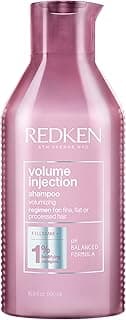 Redken Volume Injection Volumizing Shampoo for Fine, Flat Hair | Adds Body & Softness | 300ml
