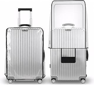 T Tersely Premium PVC Luggage Protector 76cm/30" - Waterproof, Dustproof & Anti-Scratch Suitcase Covers for Travel Check-in Luggage Protection Rainy Days & Dirt-Resistant