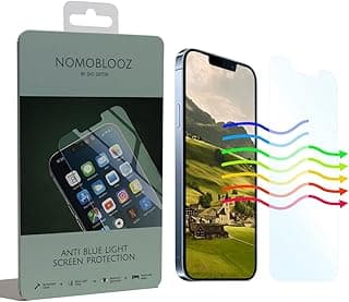 Nomoblooz Set of 2 Anti Blue Light Screen Protector with Installation and Cleaning Kit - Tempered Glass for iPhone Screen Guard Film (iPhone 15 Plus / 15 Pro Max)