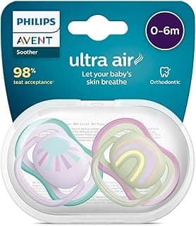 Philips Avent Ultra Air Soother, For Girls and Boys, 0-6 Months