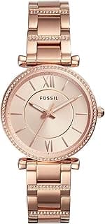 Fossil Casual Analog Rose Gold Dial Rose Gold Stainless Steel Watch for Women - ES4301