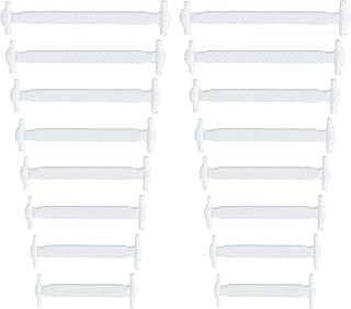 ASKIND No Tie Shoe Laces Stretchy Silicone Elastic Lazy Shoelaces Rubber Flat Shoe Ties One Size Fits All Kids Adults