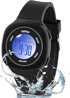 ALMEKAQUZ 7 Colors Kids Watches Digital for Girls Boys, Light Wristwatch, Waterproof Sport Outdoor Multifunctional Wrist Watches, Easy to Read Time Wrist Watches with Stopwatch Alarm for Ages 4-15