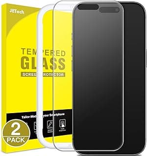 JETech Matte Screen Protector for iPhone 17 Pro Max 6.9-Inch, Anti-Glare 9H Tempered Glass Film, Anti-Fingerprint, Smooth Touch, Easy Installation, Case-Friendly, 2-Pack