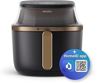 Philips Airfryer XL - 6.2L, 1700W, See-through Cooking Window, 16 Cooking Functions, Touchscreen, RapidAir Plus Technology, Black - NA332/00