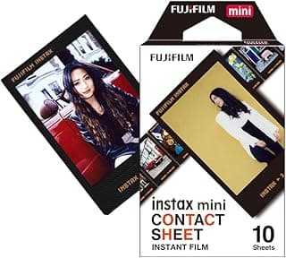 Fujifilm instax Mini Instant Film – Contact Sheet Border (10 Exposures) – Film Only