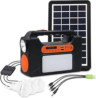 JOYWAY Small Portable Solar Power System Home Application DC Output 6V Solar Power System (EP-393BT)