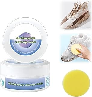 FDTY FDTY Multifunctional Cleaning Cream, Leather Shoe Cleaner, New White Shoe Cleaning Cream with Sponge, Stain Removal Cream for Shoes