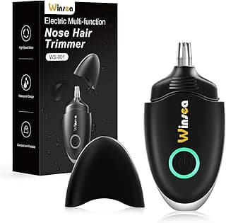 Winsea Ear and Nose Hair Trimmer for Men and Women – Travel Trimmer, High-Precision Nose Shaver, USB Rechargeable, Waterproof, Safe & Quiet Operation, Portable Ear Hair Remover Design