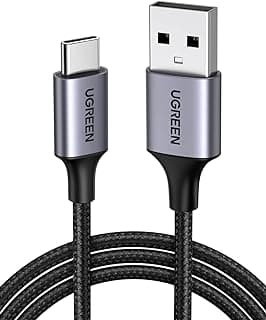 UGREEN Type C Cable 1M USB C Cable Nylon Braided Fast Charging USB-C Cord Compatible for iPhone17-15 Series, Galaxy S25,Apple watch, iPad Pro 2022, MacBook Pro, Huawei, PS5, etc