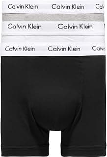 Calvin Klein Mens Medium Rise Trunk Boxer Shorts(Pack of 3) (pack of 3)