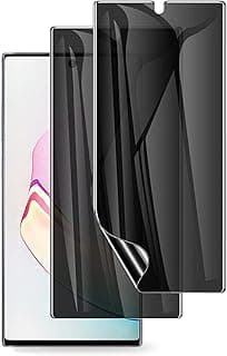 Privacy Screen Protector for Samsung Galaxy Note 10 plus [Not Glass], Anti-spy Flexible Film Clear Protective Soft TPU Anti-Glare Film Anti Scratch for Samsung Galaxy Note 10 plus