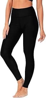 GoodTool Elastic Waistband Basic Leggings, High Waist Shaping Leggings for Women, Tummy Control Yoga Pants with Lifting Effect