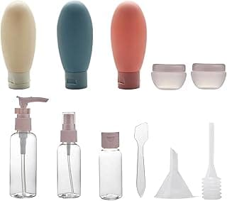 GoodTool GoodTool 11 Piece Travel Bottle Set, Pump-Type Distributor, Portable Travel Bottle, Allows For Refilling Of Spray Bottles, For Shampoo, Lotion, Conditioner, Hand Soap, Shower Gel