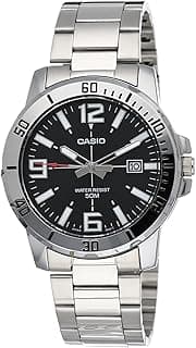 Casio Stainless Steel Silver Dress Watch For Men's- MTP-VD01D-1BVUDF