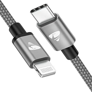 Aioneus USB C to Lightning Cable 2M, iPhone Charger Cable MFi Certified Type C iPhone Charger cable Fast Charging Compatible with iPhone 11 12 13 14 Pro Max X XS XR 8 Plus iPad