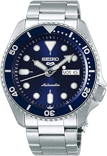 Seiko Seiko Mens SRPD51K1 Analgoue Stainless Steel Band Sport Watch, Blue/Dark Silver, 1K1