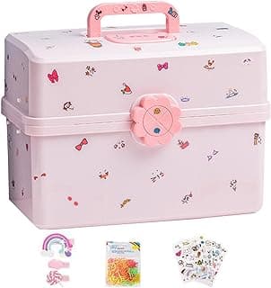 Little Girl Hair Accessories Organizer - 3-layer Girl's Hair Clip Storage Box - Costume Ties Holder Kids Tie Keeper For Children's Jewelry
