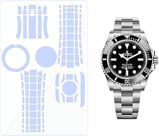 BagArmor BagArmor Protective Film for Rolex Submariner 41mm(No Date) Ref. 124060. Transparent skin full watch Screen Protector Body Cover Sticker(Full Body Film x2)