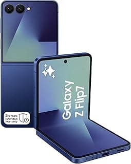 Samsung Galaxy Z Flip7, Al Phone,Blue Shadow, 256GB Storage, 12GB Memory,50MP Camera for Selfie, 3nm Processor, 4300mAh Battery, 2.5 Year Manufacturer Extended Warranty, (KSA Version)