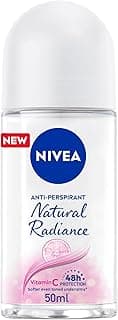 NIVEA Antiperspirant Roll-on for Women, 48h Protection, Natural Radiance, 50ml