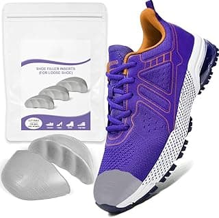 NALACAL NALACAL Memory Foam Shoe Filler Inserts for Loose Shoes - Toe Fillers for Women and Men, Size Reducer for Big Shoes, Comfortable Shoe Fit Adjuster, for flats, heels, sneakers, boots and more