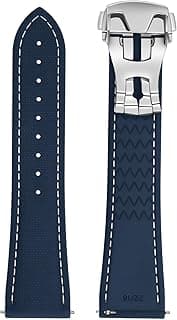 ULLCHRO Watch Strap Watch Band 20mm 22mm Man Waterproof Quick Release Bands Sport Replacement Strap Soft FKM Rubber Watchband