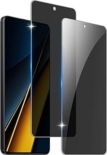 2 Pack Privacy Screen Protector Compatible with Xiaomi Poco X6 Pro Anti-Spy Protection Film tempered glass 9H Hardness Anti-Scratch for Xiaomi Poco X6 Pro